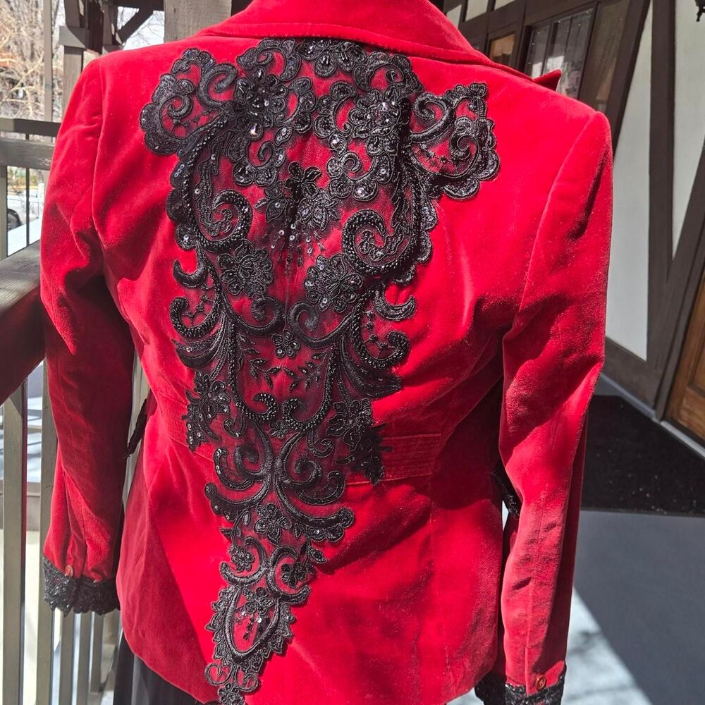Women's Red Jacket - Picture 2 of 3